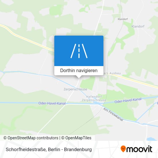 Schorfheidestraße Karte
