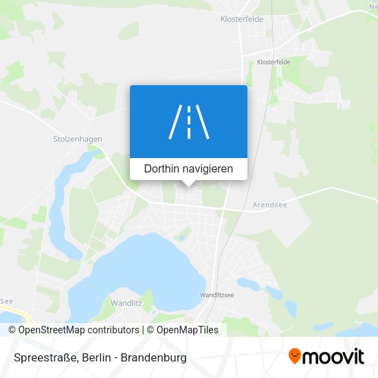 Spreestraße Karte