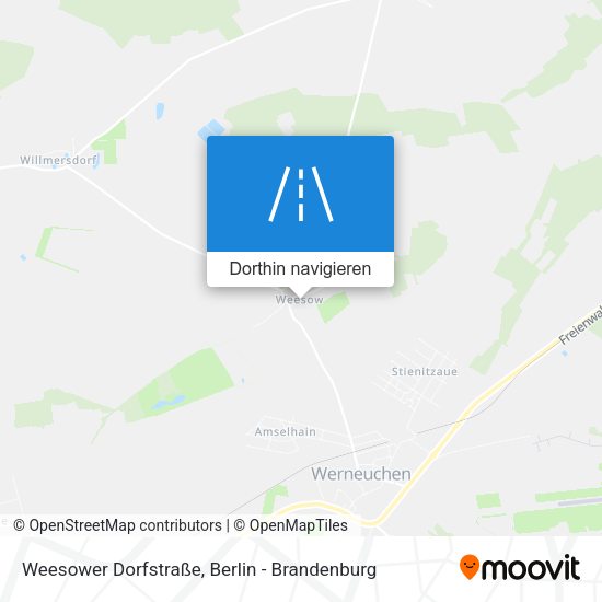 Weesower Dorfstraße Karte