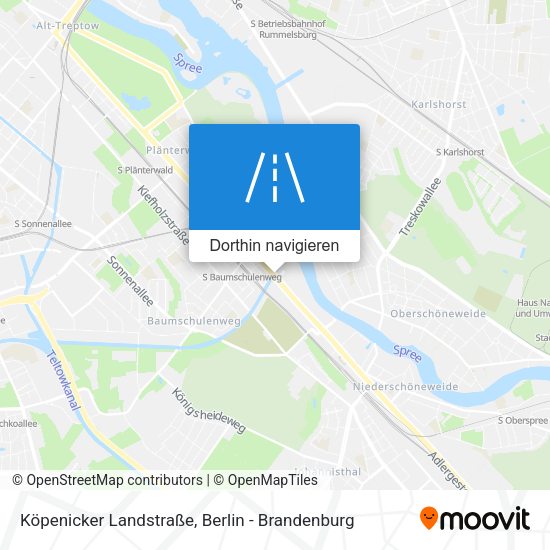Köpenicker Landstraße Karte