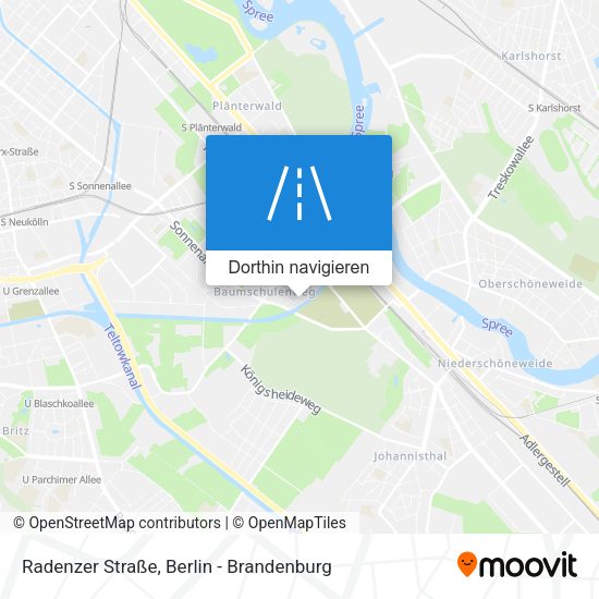 Radenzer Straße Karte