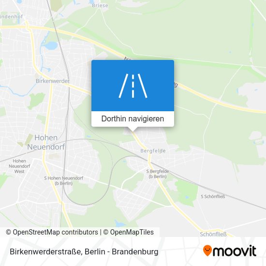 Birkenwerderstraße Karte