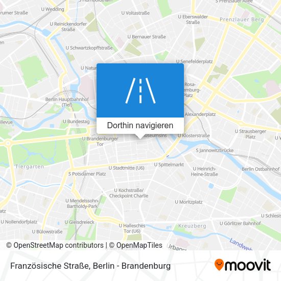 Französische Straße Karte