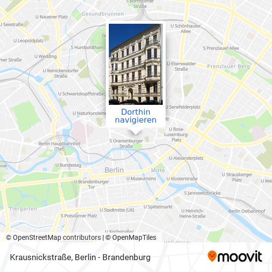 Krausnickstraße Karte