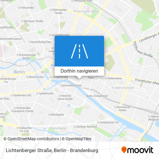 Lichtenberger Straße Karte