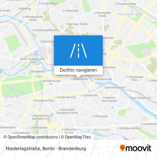 Niederlagstraße Karte