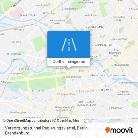 Versorgungstunnel Regierungsviertel Karte