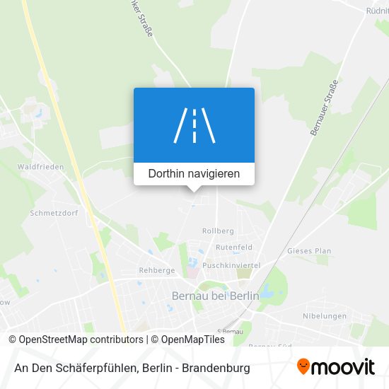 An Den Schäferpfühlen Karte