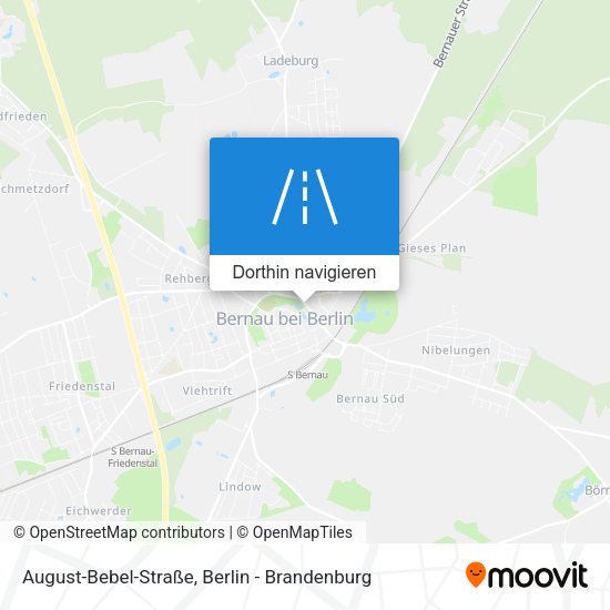 August-Bebel-Straße Karte