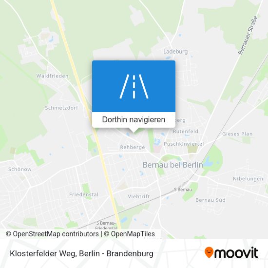 Klosterfelder Weg Karte