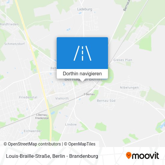 Louis-Braille-Straße Karte