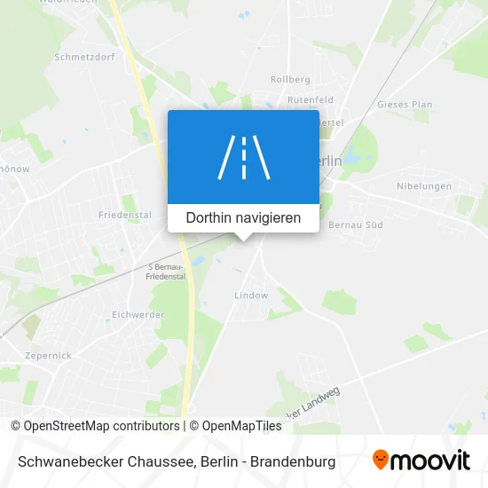 Schwanebecker Chaussee Karte