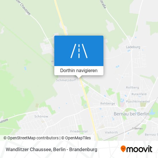 Wandlitzer Chaussee Karte