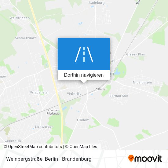Weinbergstraße Karte