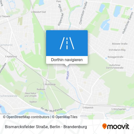 Bismarcksfelder Straße Karte