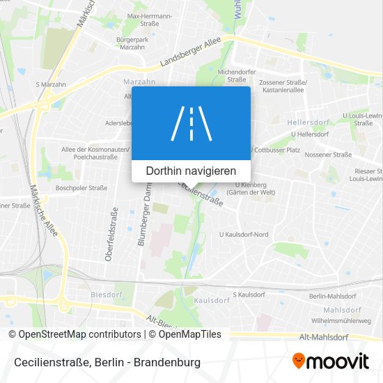 Cecilienstraße Karte