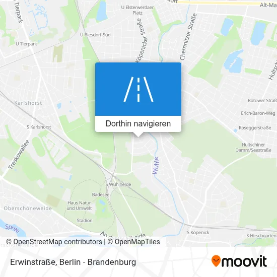 Erwinstraße Karte