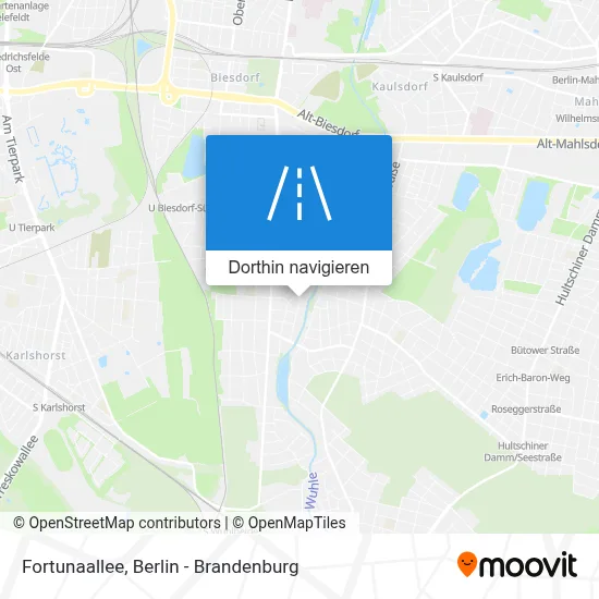 Fortunaallee Karte