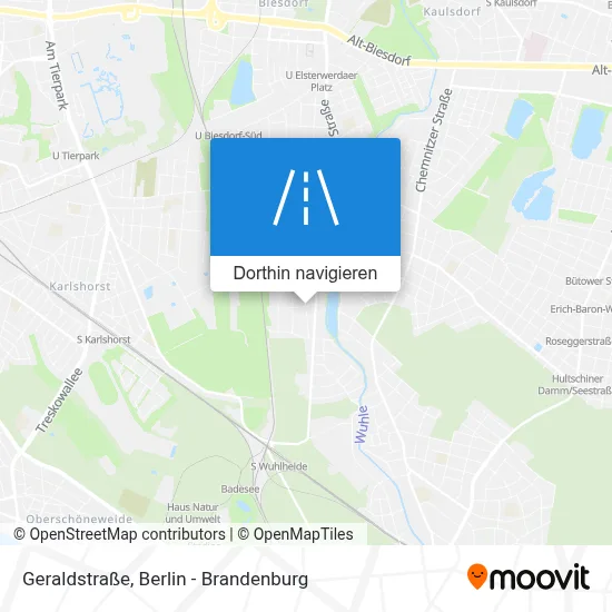 Geraldstraße Karte