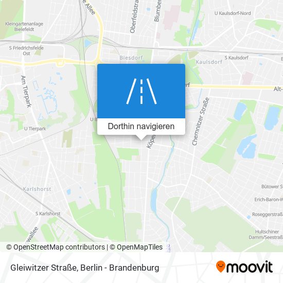 Gleiwitzer Straße Karte
