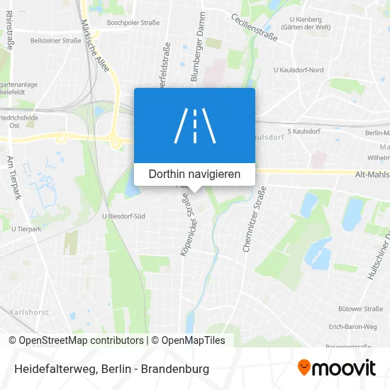 Heidefalterweg Karte