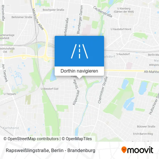 Rapsweißlingstraße Karte