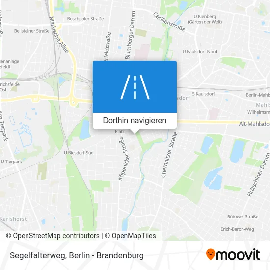 Segelfalterweg Karte