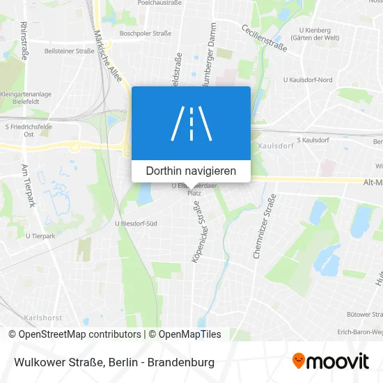 Wulkower Straße Karte