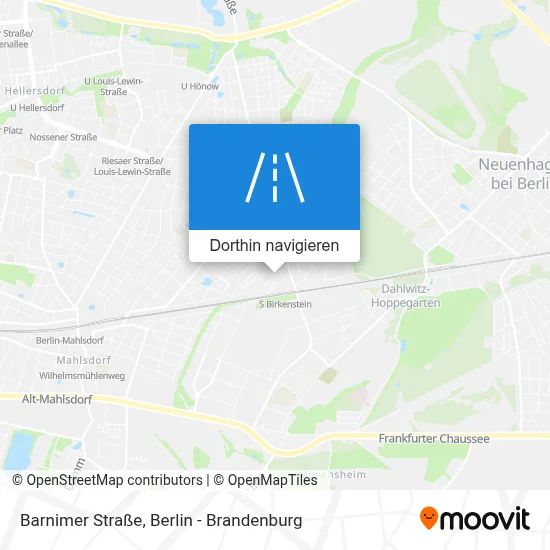 Barnimer Straße Karte