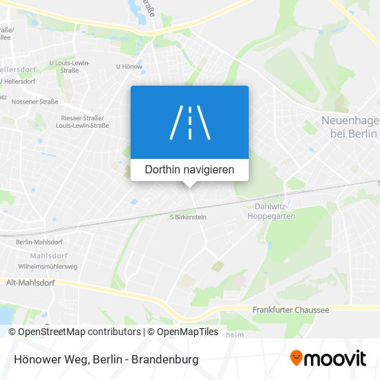 Hönower Weg Karte