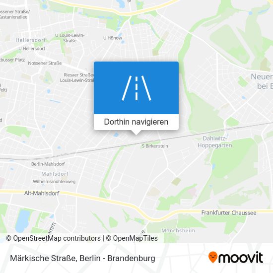 Märkische Straße Karte