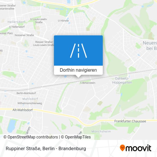 Ruppiner Straße Karte