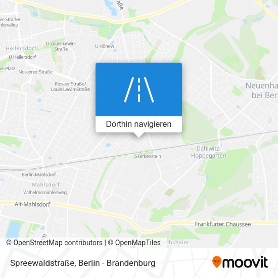 Spreewaldstraße Karte