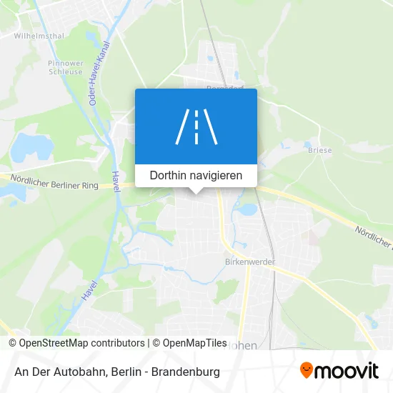 An Der Autobahn Karte