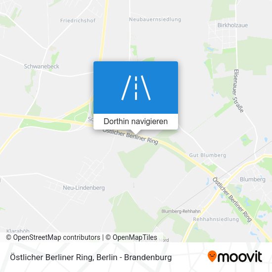 Östlicher Berliner Ring Karte