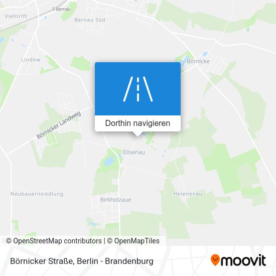 Börnicker Straße Karte