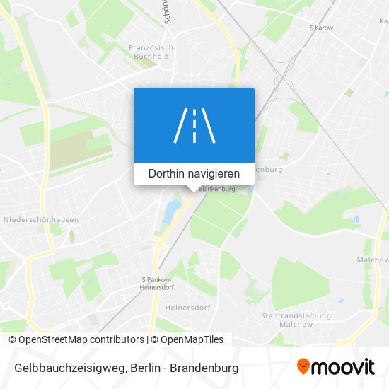 Gelbbauchzeisigweg Karte