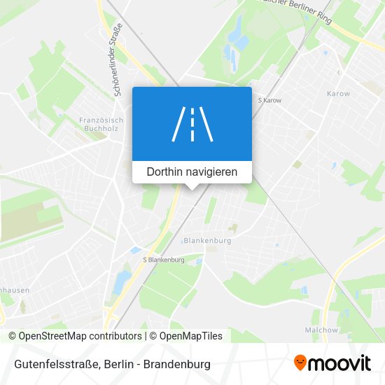 Gutenfelsstraße Karte
