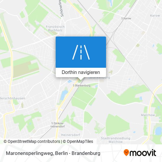 Maronensperlingweg Karte