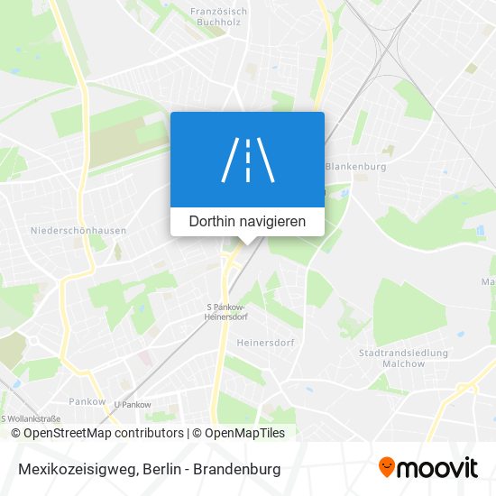 Mexikozeisigweg Karte