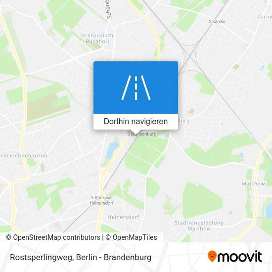 Rostsperlingweg Karte