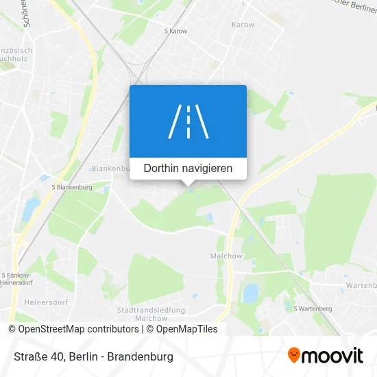 Straße 40 Karte