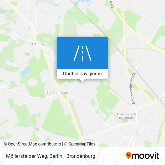 Möllersfelder Weg Karte