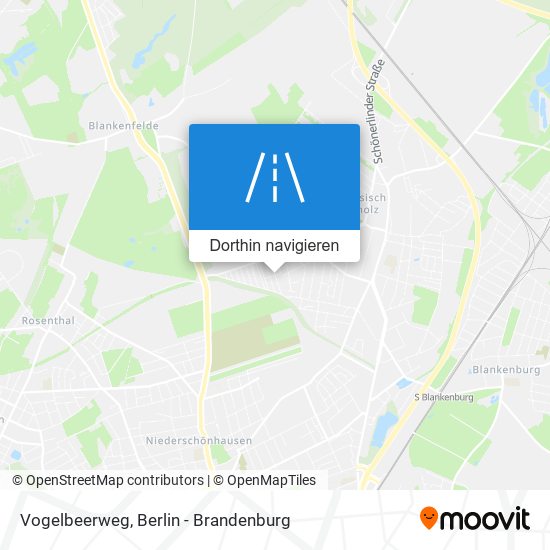 Vogelbeerweg Karte