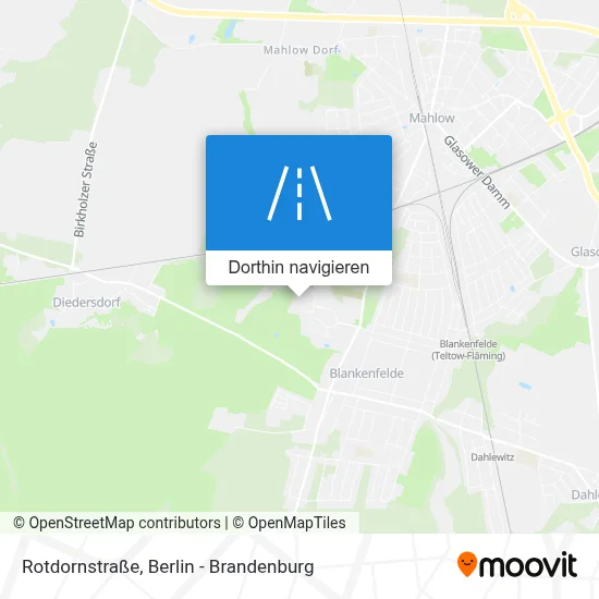 Rotdornstraße Karte