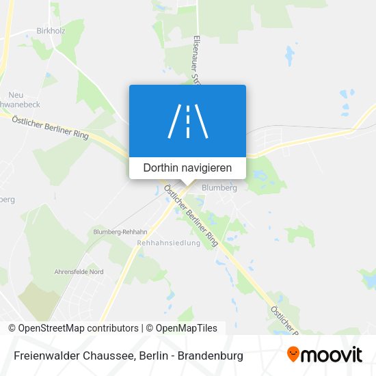 Freienwalder Chaussee Karte