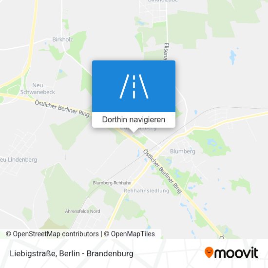 Liebigstraße Karte