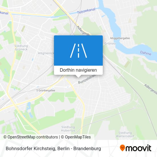 Bohnsdorfer Kirchsteig Karte