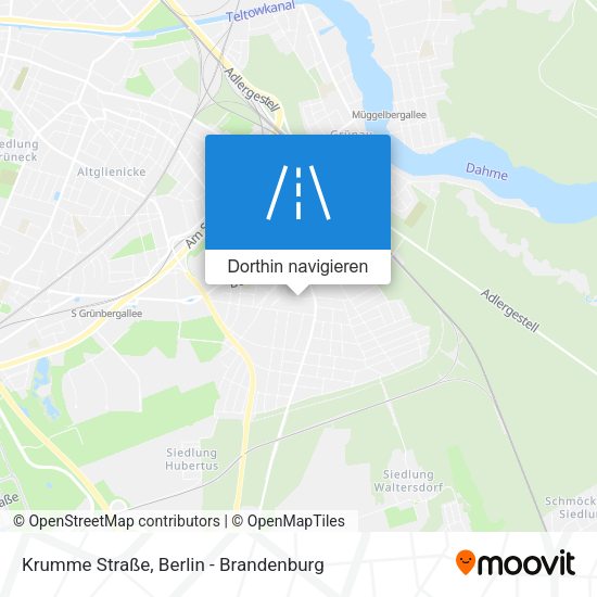 Krumme Straße Karte