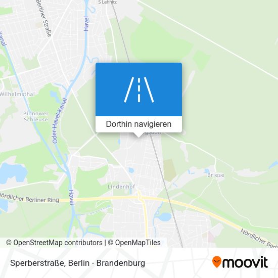 Sperberstraße Karte